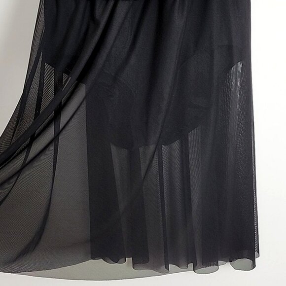 Carol Wior 3 Way Slimsuit Sarong Suit Shape Detector Black One Piece Size 24W - Picture 3 of 16